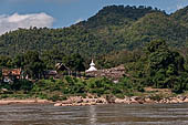 Laos. Along the stretch of the Mekong that leads north from Luang Prabang to the PakOu caves.